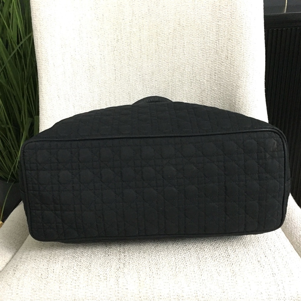 Christian Dior Lady Dior Canage Handbag black canvas - Picture 7 of 16